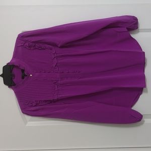 J.Crew Violet Blouse Size M